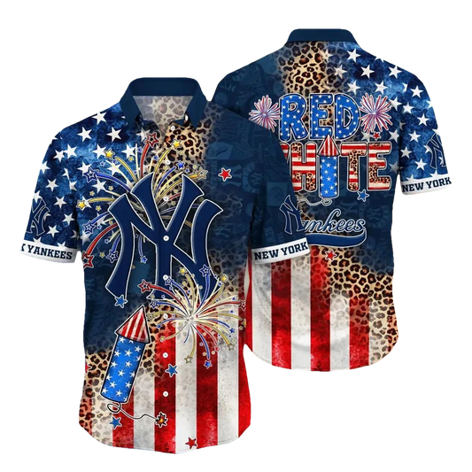 New York Yankees MLB Aloha Hawaiian Shirt, MLB Hawaiian Shirt Moonbestprint