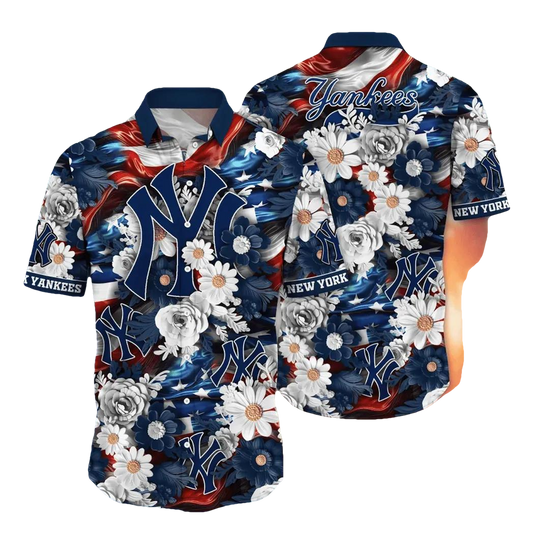 New York Yankees MLB Aloha Hawaiian Shirt 2, MLB Hawaiian Shirt Moonbestprint
