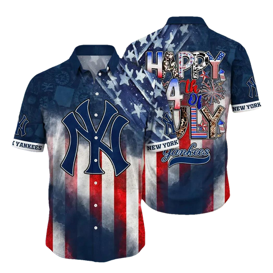 New York Yankees MLB Aloha Hawaiian Shirt 3, MLB Hawaiian Shirt Moonbestprint