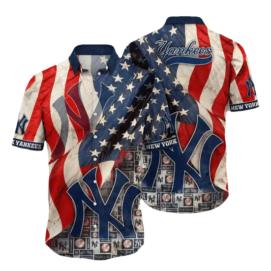 New York Yankees MLB Flower Aloha Hawaiian Shirt 12, MLB Hawaiian Shirt Moonbestprint