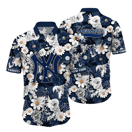 New York Yankees MLB Flower Aloha Hawaiian Shirt 17, MLB Hawaiian Shirt Moonbestprint