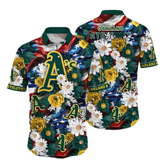Oakland Athletics MLB Aloha Hawaiian Shirt, MLB Hawaiian Shirt Moonbestprint