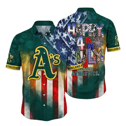 Oakland Athletics MLB Aloha Hawaiian Shirt 2, MLB Hawaiian Shirt Moonbestprint