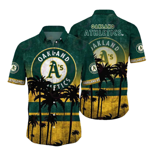 Oakland Athletics MLB Aloha Hawaiian Shirt 1, MLB Hawaiian Shirt Moonbestprint
