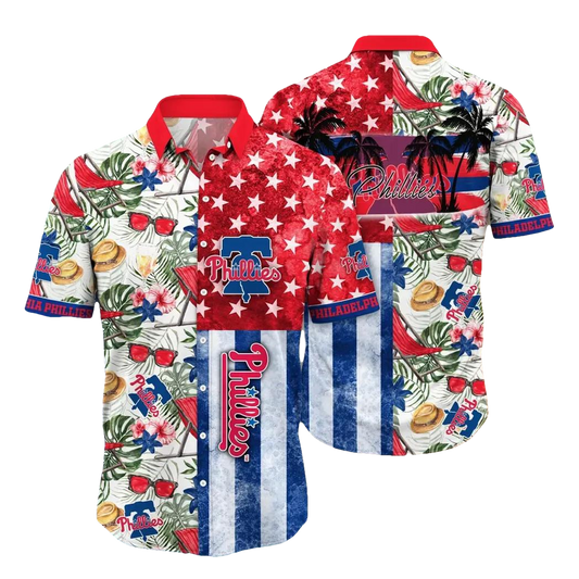 Philadelphia Phillies MLB Flower Aloha Hawaiian Shirt 15, MLB Hawaiian Shirt Moonbestprint
