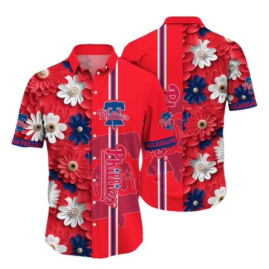 Philadelphia Phillies MLB Flower Aloha Hawaiian Shirt 17, MLB Hawaiian Shirt Moonbestprint