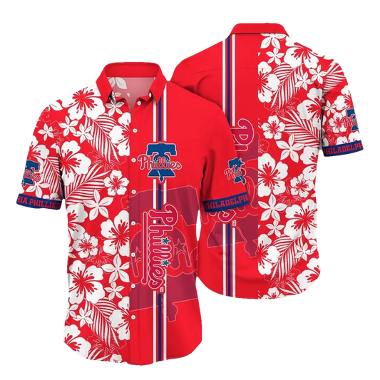 Philadelphia Phillies MLB Flower Aloha Hawaiian Shirt 18, MLB Hawaiian Shirt Moonbestprint