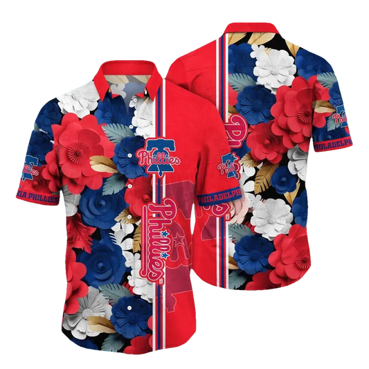 Philadelphia Phillies MLB Flower Aloha Hawaiian Shirt 19, MLB Hawaiian Shirt Moonbestprint