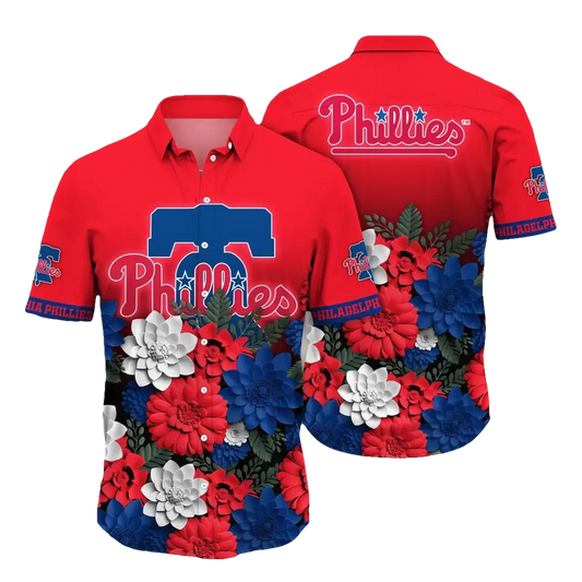 Philadelphia Phillies MLB Flower Aloha Hawaiian Shirt 20, MLB Hawaiian Shirt Moonbestprint