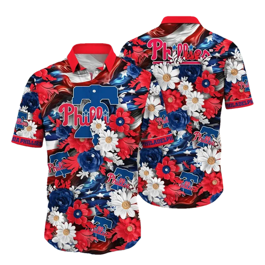 Philadelphia Phillies MLB Flower Aloha Hawaiian Shirt 6, MLB Hawaiian Shirt Moonbestprint