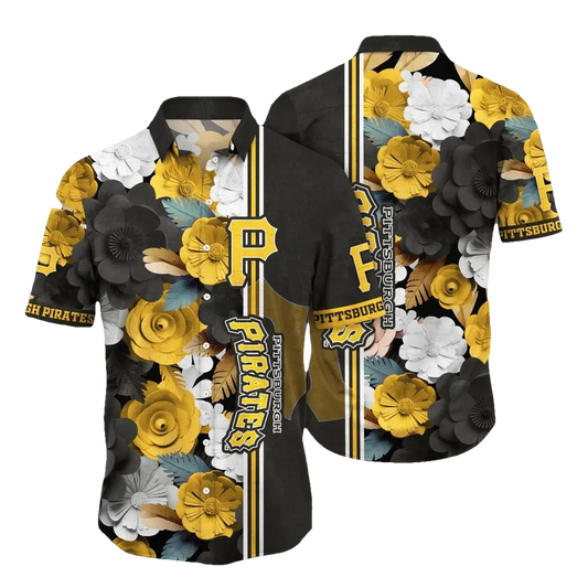 Pittsburgh Pirates MLB Flower Aloha Hawaiian Shirt 19, MLB Hawaiian Shirt Moonbestprint