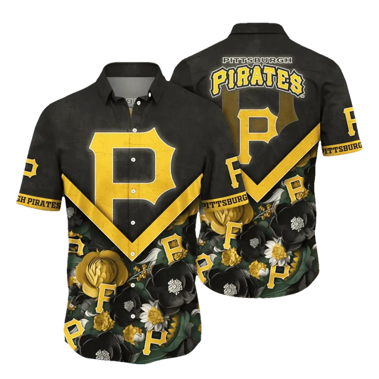 Pittsburgh Pirates MLB Flower Aloha Hawaiian Shirt 7, MLB Hawaiian Shirt Moonbestprint