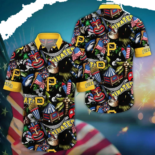 Pittsburgh Pirates MLB Flower Aloha Hawaiian Shirt 20, MLB Hawaiian Shirt Moonbestprint