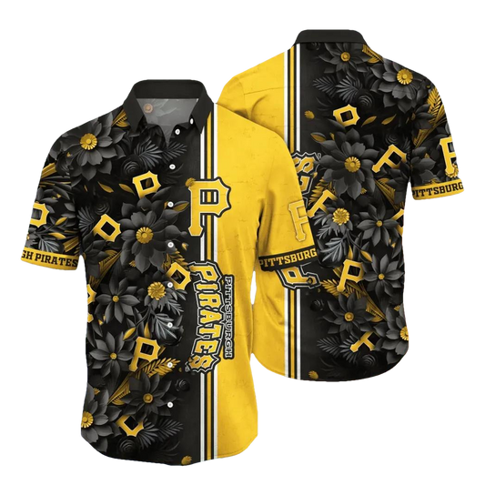 Pittsburgh Pirates MLB Flower Aloha Hawaiian Shirt 5, MLB Hawaiian Shirt Moonbestprint