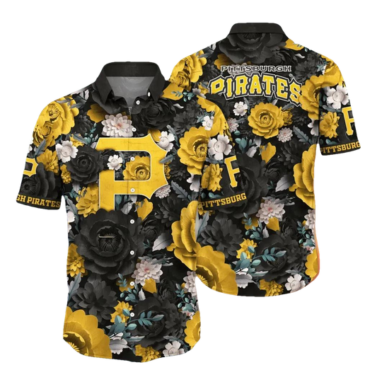 Pittsburgh Pirates MLB Flower Aloha Hawaiian Shirt 6, MLB Hawaiian Shirt Moonbestprint