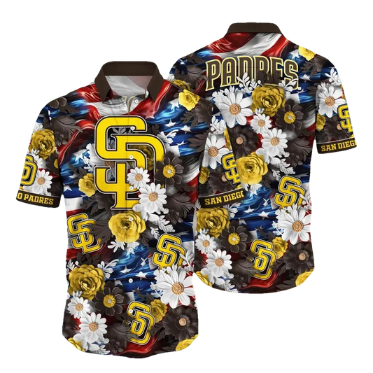 San Diego Padres MLB Aloha Hawaiian Shirt, MLB Hawaiian Shirt Moonbestprint