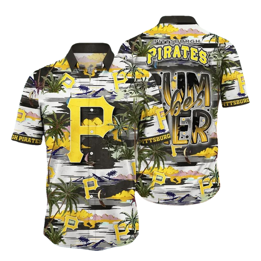Pittsburgh Pirates MLB Flower Aloha Hawaiian Shirt 9, MLB Hawaiian Shirt Moonbestprint