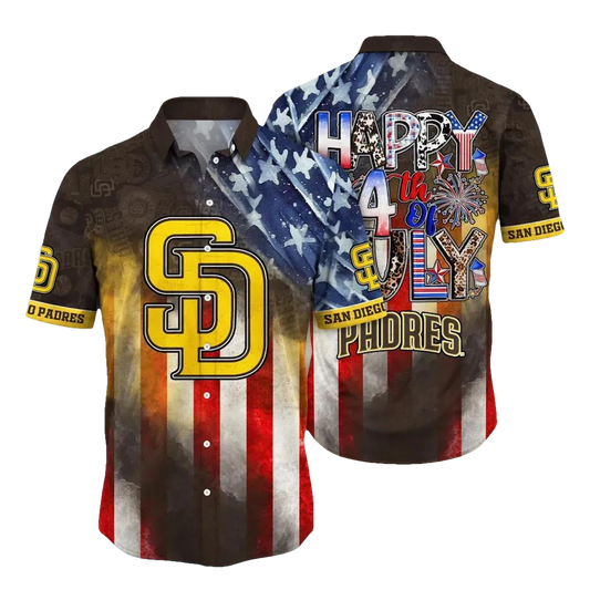 San Diego Padres MLB Aloha Hawaiian Shirt 3, MLB Hawaiian Shirt Moonbestprint