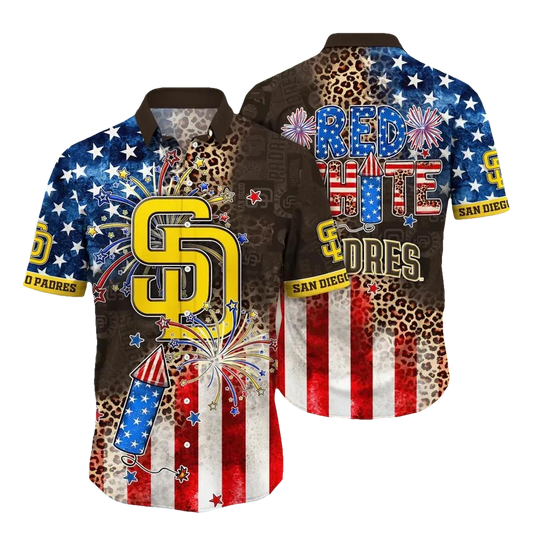 San Diego Padres MLB Aloha Hawaiian Shirt 2, MLB Hawaiian Shirt Moonbestprint
