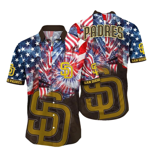 San Diego Padres MLB Flower Aloha Hawaiian Shirt 12, MLB Hawaiian Shirt Moonbestprint