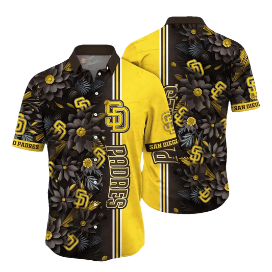 San Diego Padres MLB Flower Aloha Hawaiian Shirt 6, MLB Hawaiian Shirt Moonbestprint