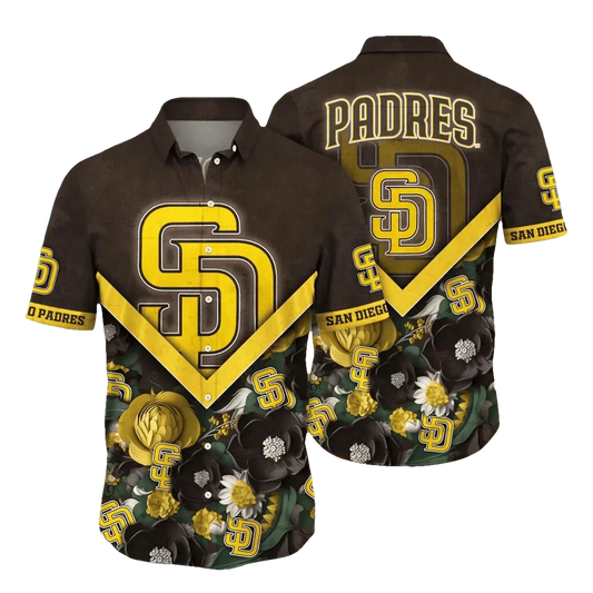 San Diego Padres MLB Flower Aloha Hawaiian Shirt 8, MLB Hawaiian Shirt Moonbestprint