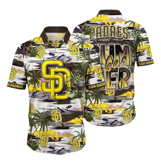 San Diego Padres MLB Flower Aloha Hawaiian Shirt 9, MLB Hawaiian Shirt Moonbestprint