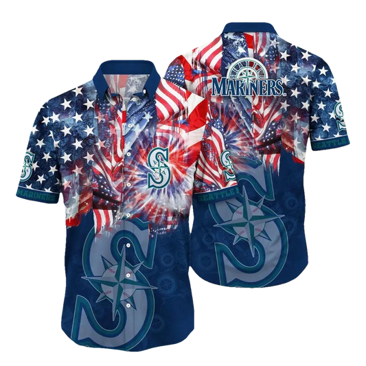 Seattle Mariners MLB Flower Aloha Hawaiian Shirt 10, MLB Hawaiian Shirt Moonbestprint
