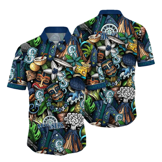 Seattle Mariners MLB Flower Aloha Hawaiian Shirt 4, MLB Hawaiian Shirt Moonbestprint