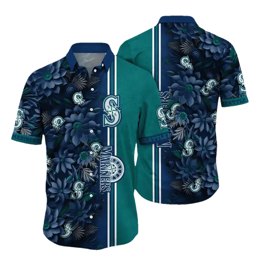 Seattle Mariners MLB Flower Aloha Hawaiian Shirt 5, MLB Hawaiian Shirt Moonbestprint