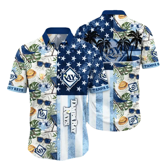 Tampa Bay Rays MLB Flower Aloha Hawaiian Shirt 12, MLB Hawaiian Shirt Moonbestprint