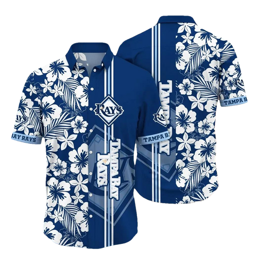 Tampa Bay Rays MLB Flower Aloha Hawaiian Shirt 13, MLB Hawaiian Shirt Moonbestprint