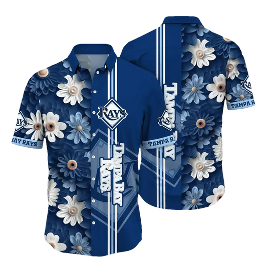 Tampa Bay Rays MLB Flower Aloha Hawaiian Shirt 14, MLB Hawaiian Shirt Moonbestprint