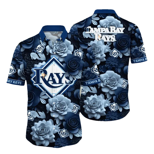 Tampa Bay Rays MLB Flower Aloha Hawaiian Shirt 16, MLB Hawaiian Shirt Moonbestprint