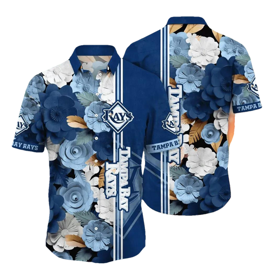 Tampa Bay Rays MLB Flower Aloha Hawaiian Shirt 17, MLB Hawaiian Shirt Moonbestprint
