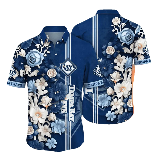 Tampa Bay Rays MLB Flower Aloha Hawaiian Shirt 18, MLB Hawaiian Shirt Moonbestprint