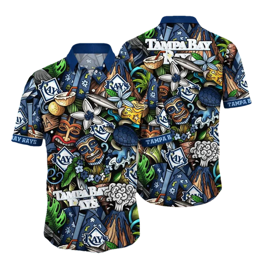 Tampa Bay Rays MLB Flower Aloha Hawaiian Shirt 4, MLB Hawaiian Shirt Moonbestprint
