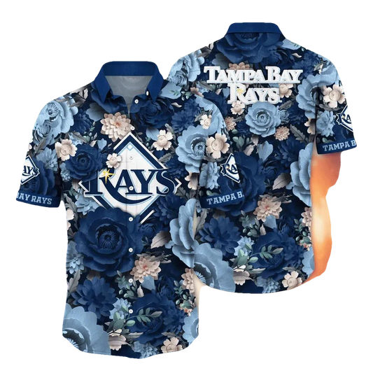 Tampa Bay Rays MLB Flower Aloha Hawaiian Shirt 7, MLB Hawaiian Shirt Moonbestprint