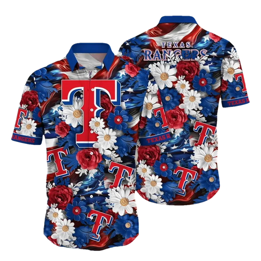 Texas Rangers MLB Aloha Hawaiian Shirt, MLB Hawaiian Shirt Moonbestprint