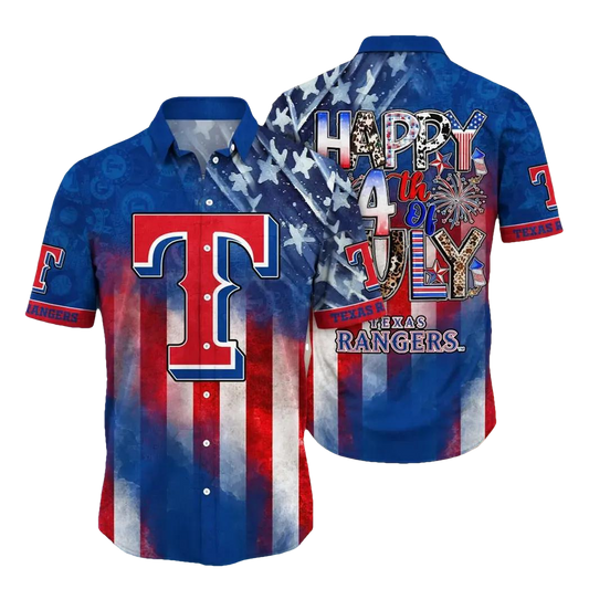 Texas Rangers MLB Aloha Hawaiian Shirt 3, MLB Hawaiian Shirt Moonbestprint