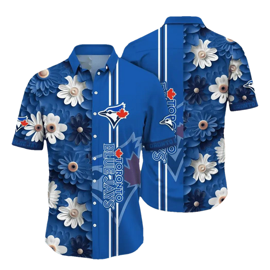 Toronto Blue Jays MLB Flower Aloha Hawaiian Shirt 13, MLB Hawaiian Shirt Moonbestprint