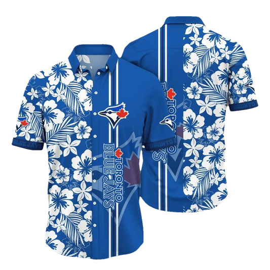 Toronto Blue Jays MLB Flower Aloha Hawaiian Shirt 14, MLB Hawaiian Shirt Moonbestprint
