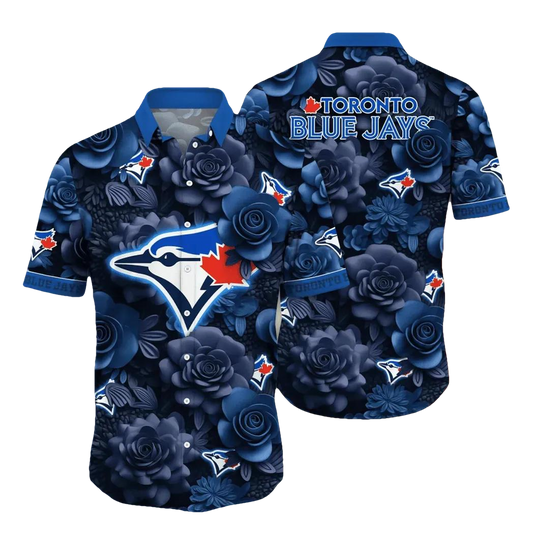 Toronto Blue Jays MLB Flower Aloha Hawaiian Shirt 16, MLB Hawaiian Shirt Moonbestprint