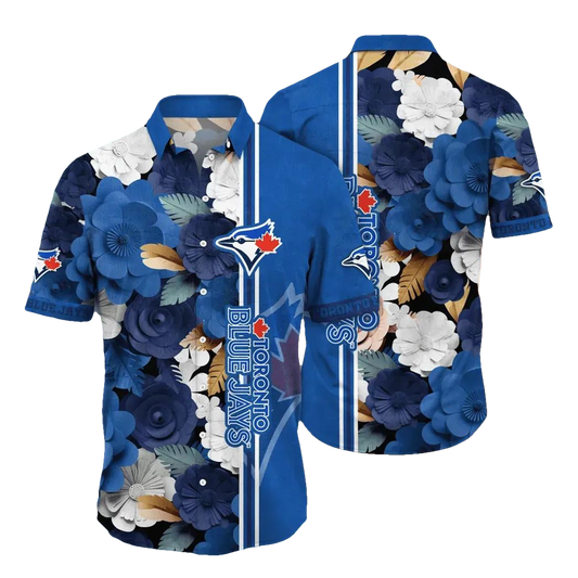 Toronto Blue Jays MLB Flower Aloha Hawaiian Shirt 17, MLB Hawaiian Shirt Moonbestprint