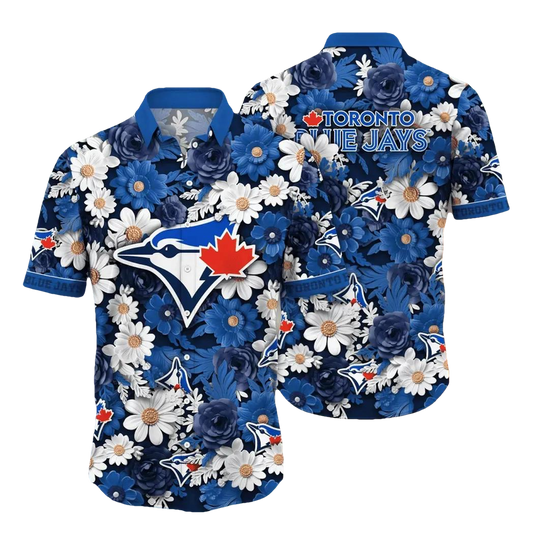 Toronto Blue Jays MLB Flower Aloha Hawaiian Shirt 18, MLB Hawaiian Shirt Moonbestprint
