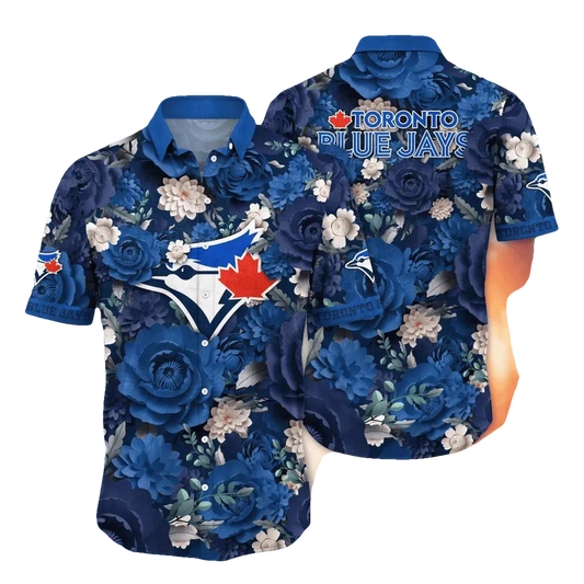 Toronto Blue Jays MLB Flower Aloha Hawaiian Shirt 6, MLB Hawaiian Shirt Moonbestprint