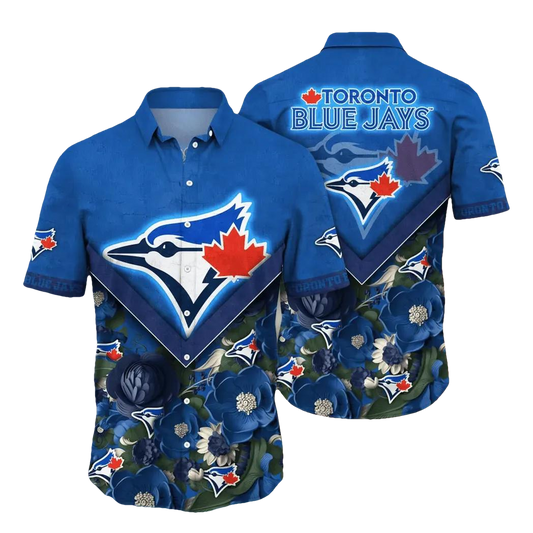 Toronto Blue Jays MLB Flower Aloha Hawaiian Shirt 7, MLB Hawaiian Shirt Moonbestprint