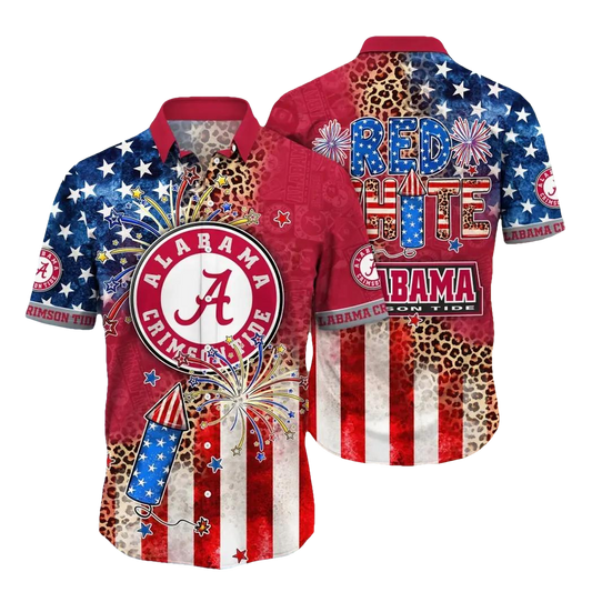 Alabama Crimson Tide NCAA Aloha Hawaiian Shirt 1, NCAA Hawaiian Shirt Moonbestprint