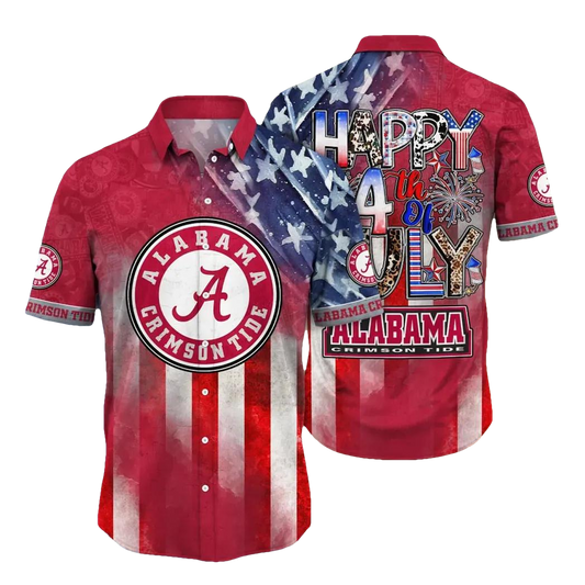 Alabama Crimson Tide NCAA Aloha Hawaiian Shirt 3, NCAA Hawaiian Shirt Moonbestprint