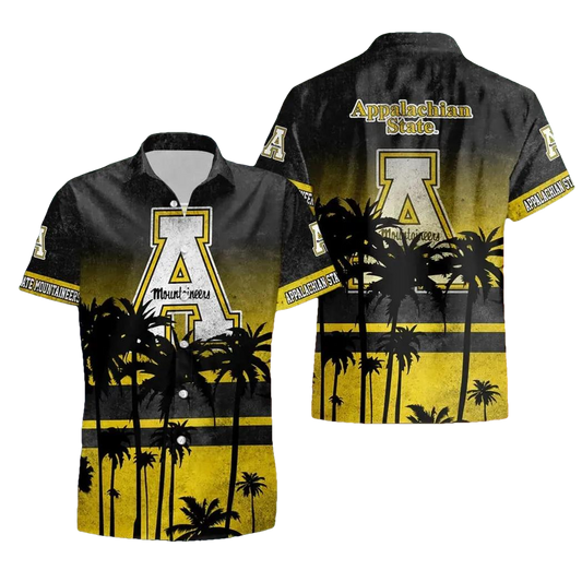 Appalachian State Mountaineers Style Hot Trending Summer Aloha Hawaiian Shirt, NCAA Hawaiian Shirt Moonbestprint
